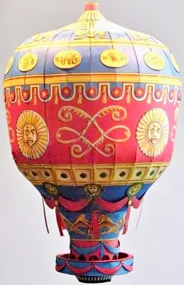 [ABC 1996-21] Montgolfier Hot Air Balloon-52纸模网 - 海量纸模型图纸下载