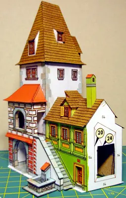 [ABC 1997-10] MPR.2 - Set C of the Northern Block - Town Gate and House No.42-52纸模网 - 海量纸模型图纸下载