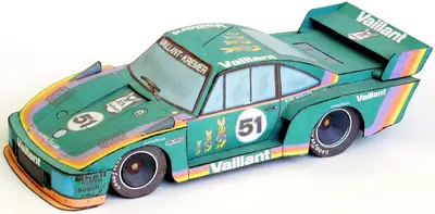 [ABC 1997-12] Kremer Porsche 935 Turbo Race Car-52纸模网 - 海量纸模型图纸下载