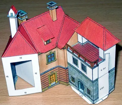 [ABC 1998-07] MPR.2 - Set L - House No.61 and Bastion No.2-52纸模网 - 海量纸模型图纸下载