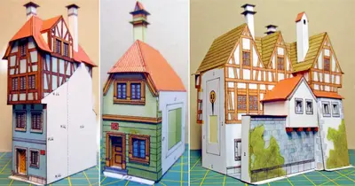 [ABC 1998-10] MPR.2 - Set N - Houses No.63, 64, 65-52纸模网 - 海量纸模型图纸下载
