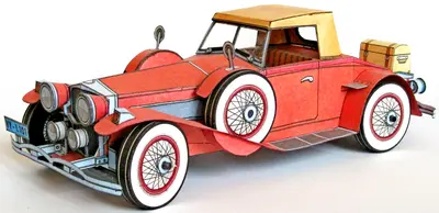 [ABC 1999-07] Duesenberg SJ Roadster-52纸模网 - 海量纸模型图纸下载