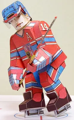 [ABC 1999-09] Hockey Player-52纸模网 - 海量纸模型图纸下载