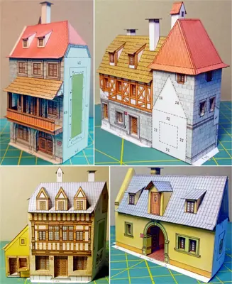 [ABC 1999-18-19] MPR.3 - Houses No.2-5 and Bastion No.5-52纸模网 - 海量纸模型图纸下载