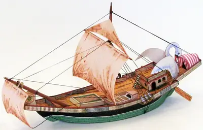 [ABC 1999-19] Roman Trading Ship-52纸模网 - 海量纸模型图纸下载