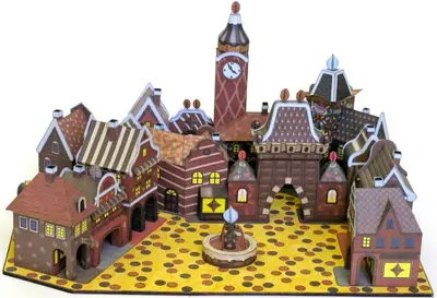 [ABC 1999-24-25] Orion Chocolate Town-52纸模网 - 海量纸模型图纸下载