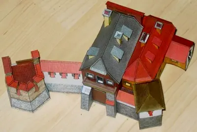 [ABC 2000-09-10] MPR.3 - Set J - Bastion No.9 and Wall, Houses No.11, 10, Bastion No.8-52纸模网 - 海量纸模型图纸下载