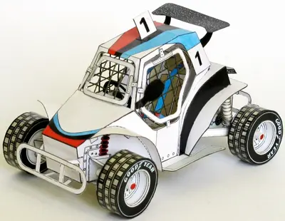 [ABC 2000-17] Children's Buggy-52纸模网 - 海量纸模型图纸下载