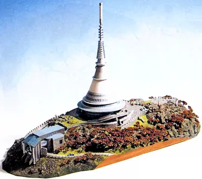 [ABC 2001-12-21] Jested TV Tower and Mountain Hotel-52纸模网 - 海量纸模型图纸下载