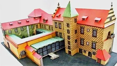 [ABC 2001-16-17] Prague Castle Burgrave's Office-52纸模网 - 海量纸模型图纸下载
