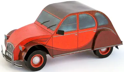[ABC 2001-17] Citroen 2CV-52纸模网 - 海量纸模型图纸下载