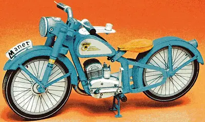 [ABC 2002-07] Manet M-90 Motorcycle-52纸模网 - 海量纸模型图纸下载