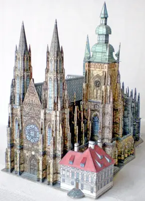 [ABC 2002-08-13] St. Vitus Cathedral at Prague Castle-52纸模网 - 海量纸模型图纸下载