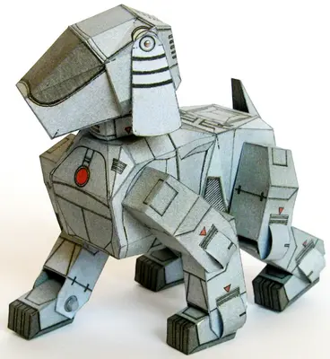 [ABC 2002-08] Aibo Robot Dog-52纸模网 - 海量纸模型图纸下载