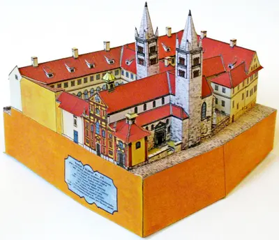 [ABC 2002-18-20] Church and Monastery of St. George at Prague Castle-52纸模网 - 海量纸模型图纸下载