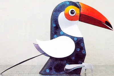 [ABC 2002-24] Toucan Money Box-52纸模网 - 海量纸模型图纸下载