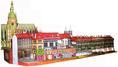 [ABC 2003-20-24] Prague Castle - Old Royal Palace-52纸模网 - 海量纸模型图纸下载