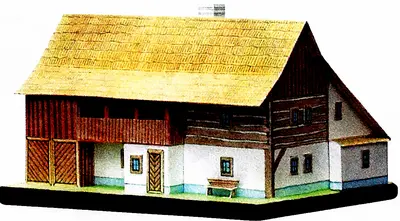 [ABC 2004-02] Cottage from the Ceska Lipa Region-52纸模网 - 海量纸模型图纸下载