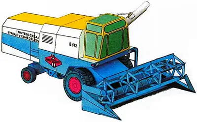 [ABC 2004-16] E 512 Combine Harvester-52纸模网 - 海量纸模型图纸下载