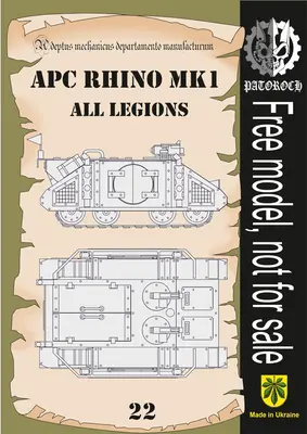[Elli Patoroch] Warhammer 40K - APC Rhino Mk1 - All Legions-52纸模网 - 海量纸模型图纸下载