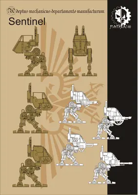 [Elli Patoroch] Warhammer 40K - Aethon Heavy Sentinel-52纸模网 - 海量纸模型图纸下载