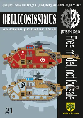 [Elli Patoroch] Warhammer 40K - Bellicosissimus - Somnus Privatur Tank-52纸模网 - 海量纸模型图纸下载