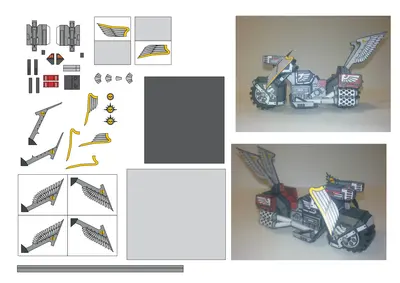 [Elli Patoroch] Warhammer 40K - Bike Ravenwing-52纸模网 - 海量纸模型图纸下载
