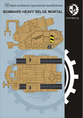 [Elli Patoroch] Warhammer 40K - Bombard Heavy Siege Mortar-52纸模网 - 海量纸模型图纸下载