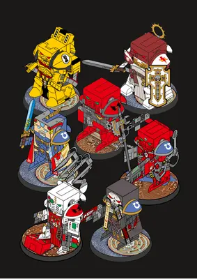 [Elli Patoroch] Warhammer 40K - Chibi chapters-52纸模网 - 海量纸模型图纸下载