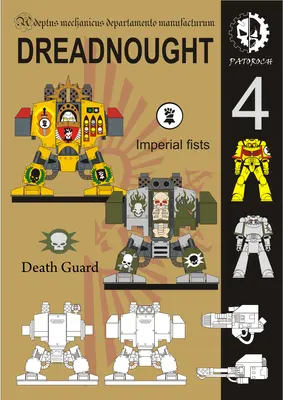 [Elli Patoroch] Warhammer 40K - Dreadnought 4 - Imperial Fists/Death Guard-52纸模网 - 海量纸模型图纸下载