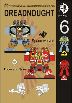 [Elli Patoroch] Warhammer 40K - Dreadnought 6 - Space Wolves/Thousand Sons-52纸模网 - 海量纸模型图纸下载
