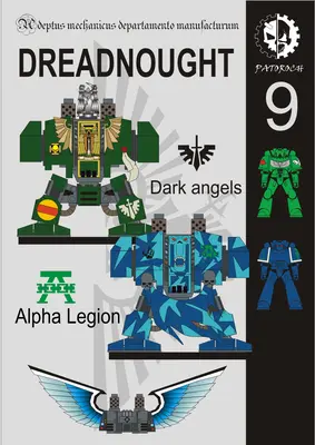 [Elli Patoroch] Warhammer 40K - Dreadnought 9 - Dark Angels/Alpha Legion-52纸模网 - 海量纸模型图纸下载