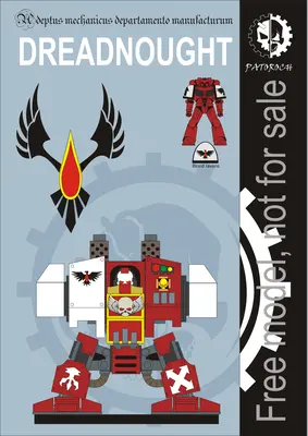 [Elli Patoroch] Warhammer 40K – Dreadnought – Blood Ravens-52纸模网 - 海量纸模型图纸下载