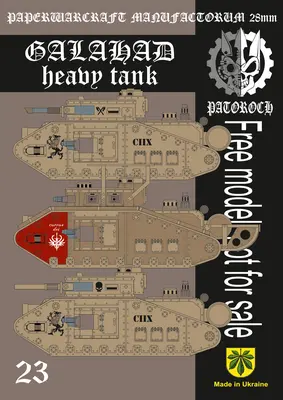 [Elli Patoroch] Warhammer 40K - Galahad Heavy Tank-52纸模网 - 海量纸模型图纸下载