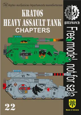 [Elli Patoroch] Warhammer 40K - Kratos Heavy Assault Tank - Chapters-52纸模网 - 海量纸模型图纸下载