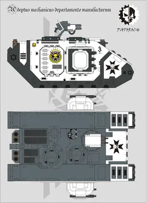 [Elli Patoroch] Warhammer 40K - Land Raider Crusader-52纸模网 - 海量纸模型图纸下载