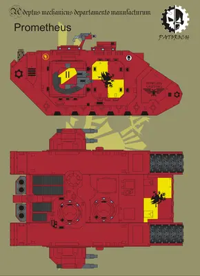 [Elli Patoroch] Warhammer 40K - Land Raider Prometheus-52纸模网 - 海量纸模型图纸下载