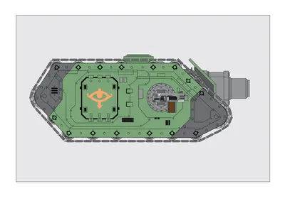 [Elli Patoroch] Warhammer 40K – Land Raider Typhon Heavy Siege Tank-52纸模网 - 海量纸模型图纸下载