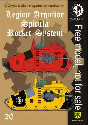 [Elli Patoroch] Warhammer 40K - Legion Arquitor - Spicula Rocket System-52纸模网 - 海量纸模型图纸下载