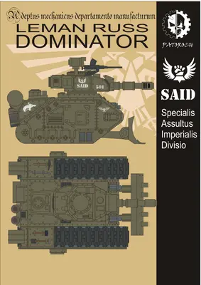 [Elli Patoroch] Warhammer 40K - Leman Russ Dominator-52纸模网 - 海量纸模型图纸下载