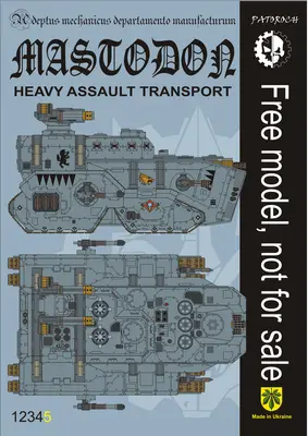[Elli Patoroch] Warhammer 40K - Mastodon Heavy Assault Transport-52纸模网 - 海量纸模型图纸下载