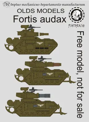 [Elli Patoroch] Warhammer 40K - Olds Models Fortis Audax- Conqueror - Punisher-52纸模网 - 海量纸模型图纸下载