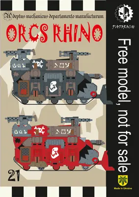 [Elli Patoroch] Warhammer 40K - Orcs Rhino-52纸模网 - 海量纸模型图纸下载