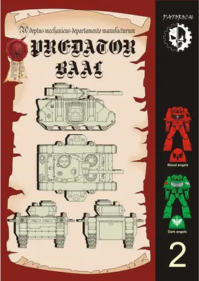 [Elli Patoroch] Warhammer 40K - Predator MkV - Blood Angels/Dark Angels-52纸模网 - 海量纸模型图纸下载