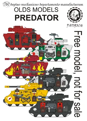 [Elli Patoroch] Warhammer 40K - Predator Old Models-52纸模网 - 海量纸模型图纸下载