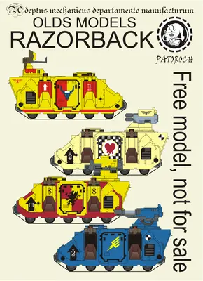 [Elli Patoroch] Warhammer 40K - Razorback Old Models-52纸模网 - 海量纸模型图纸下载