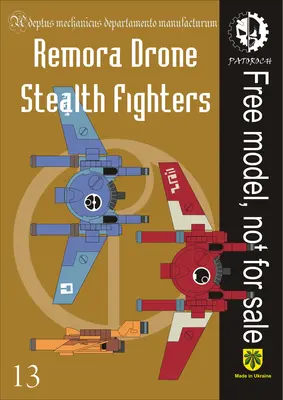 [Elli Patoroch] Warhammer 40K - Remora Drone Stealth Fighters-52纸模网 - 海量纸模型图纸下载