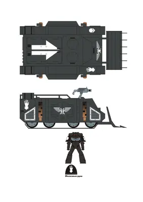 [Elli Patoroch] Warhammer 40K - Rhino MKI Olds Model 1-52纸模网 - 海量纸模型图纸下载