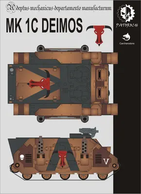 [Elli Patoroch] Warhammer 40K - Rhino Mk 1C Deimos - Carcharodons/Raven Guard-52纸模网 - 海量纸模型图纸下载