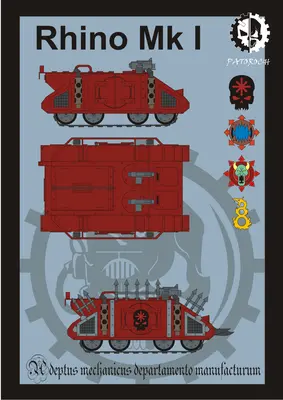 [Elli Patoroch] Warhammer 40K - Rhino MkI-52纸模网 - 海量纸模型图纸下载